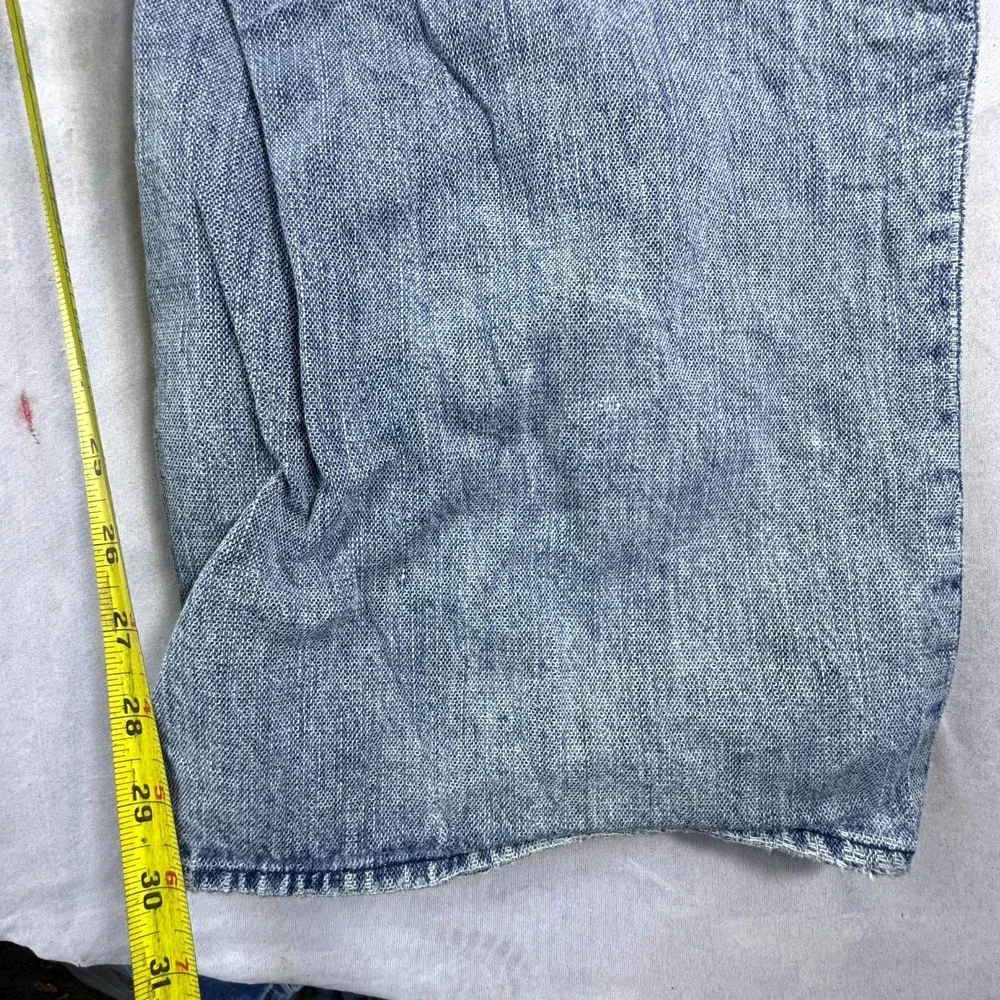 Vintage Jordan Jeans Mens 34x34 Blue Denim Distressed Hip Hop Straight Leg